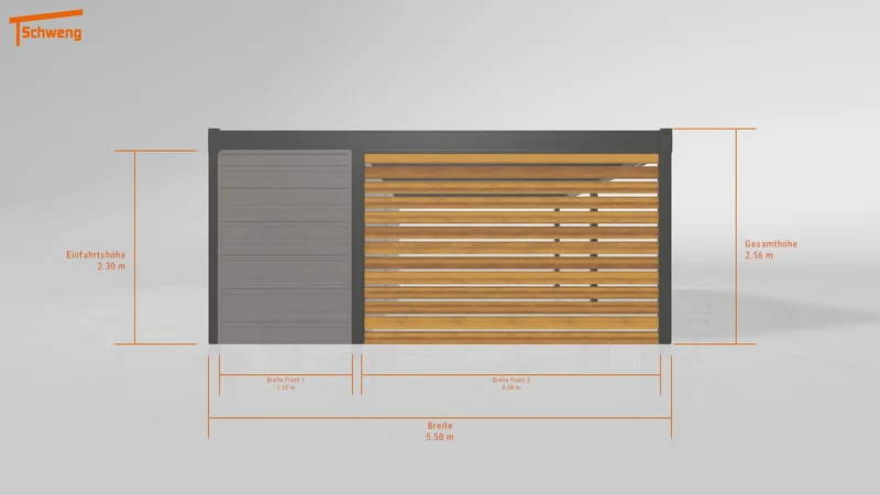 #DE Schweng Flachdachcarport C600+ (ID x759yn) #MTG