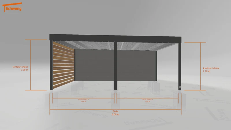 #DE Schweng Flachdachcarport C600+ (ID x759yn) #MTG
