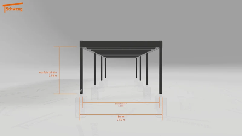 #DE Schweng Flachdachcarport C600 (ID x75kzn) #MTG