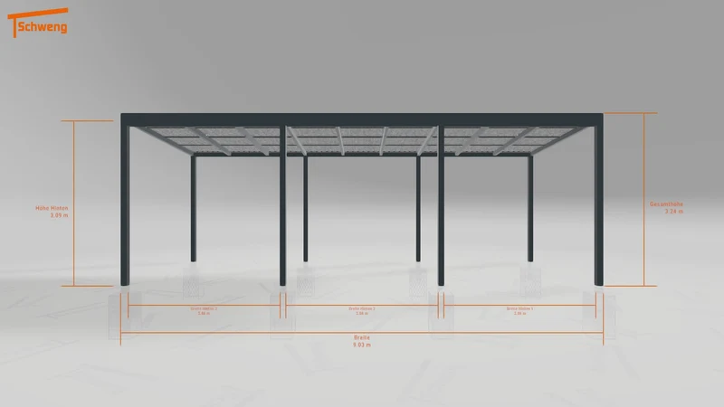 #DE Schweng Pultdachcarport S400 (ID bkj8r5)