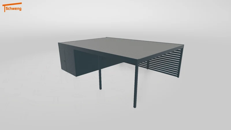 #DE Schweng Flachdachcarport C600 (ID qd2kn8) #MTG