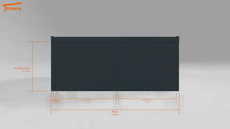 #DE Schweng Flachdachcarport C600 (ID qd2kn8) #MTG