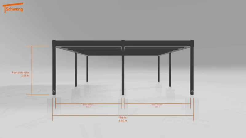 #DE Schweng Flachdachcarport C600 (ID 33pvw9) #MTG