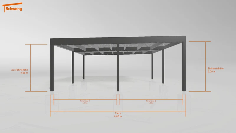 #DE Schweng Flachdachcarport C600 (ID 33pvw9) #MTG