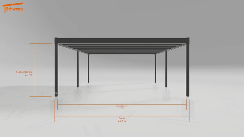 #DE Schweng Flachdachcarport C600+ (ID 857rkq) #MTG
