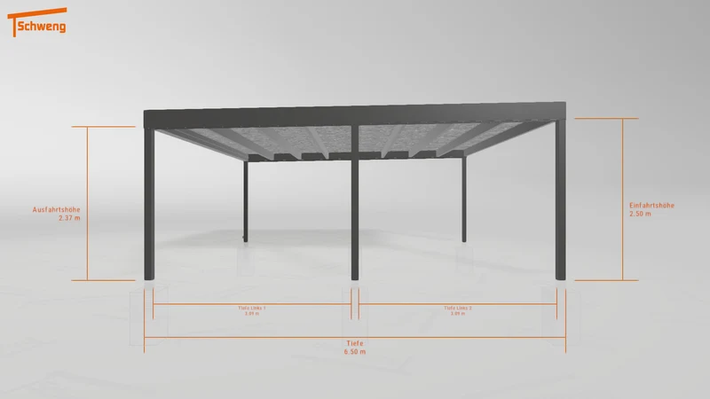 #DE Schweng Flachdachcarport C600+ (ID 857rkq) #MTG