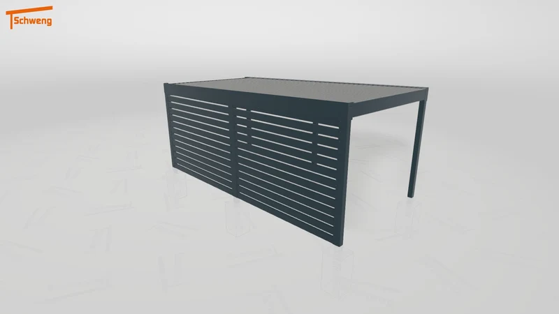 #DE Schweng Flachdachcarport C600 (ID mjrq7r)