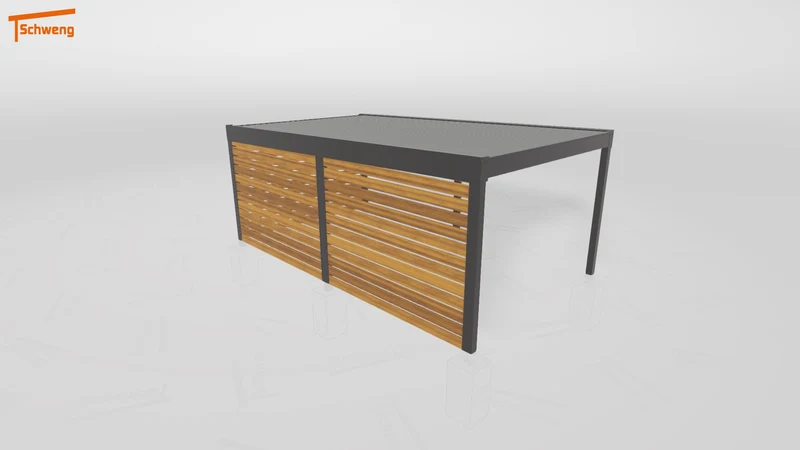 #DE Schweng Flachdachcarport C600 (ID yg72nr)