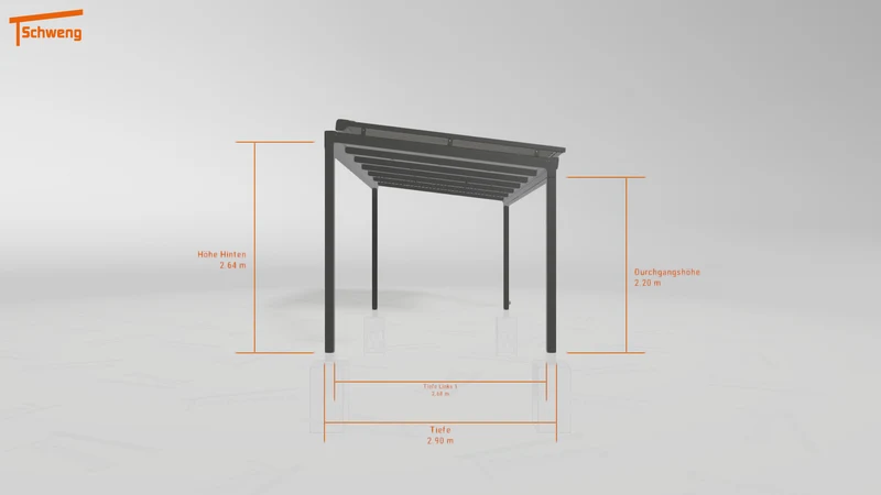 #DE Schweng Terrassenüberdachung S400 (ID rjrb55)