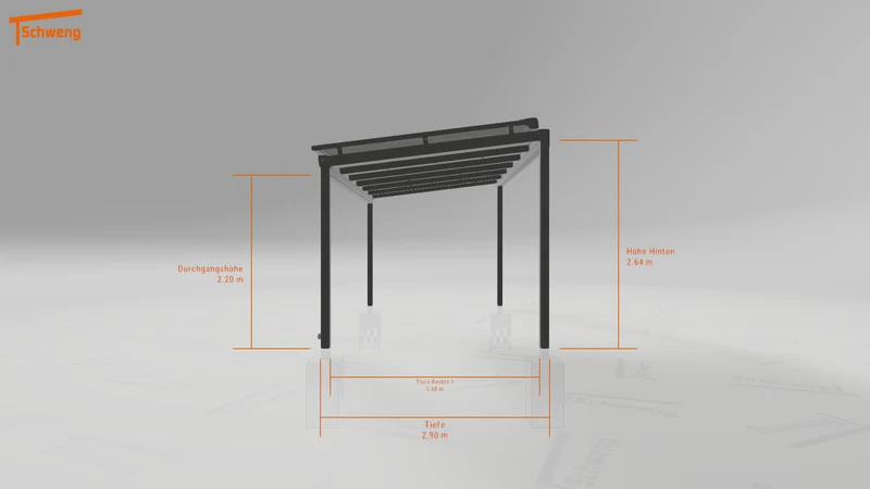 #DE Schweng Terrassenüberdachung S400 (ID rjrb55)