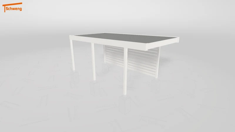 #DE Schweng Flachdachcarport C600 (ID 5m9j7v)