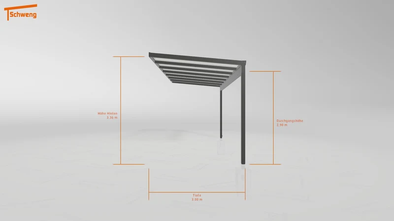 #DE Schweng Pultdachcarport S400 (ID n547d5)