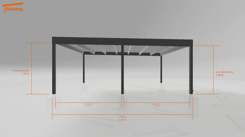 #DE Schweng Flachdachcarport C600 (ID mjr5v8) #MTG