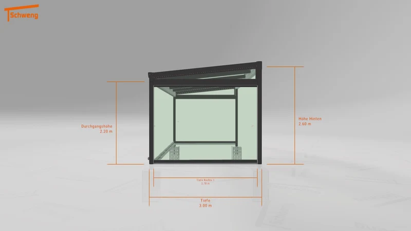 #DE Schweng Terrassenüberdachung S400 (ID w3y7jz)