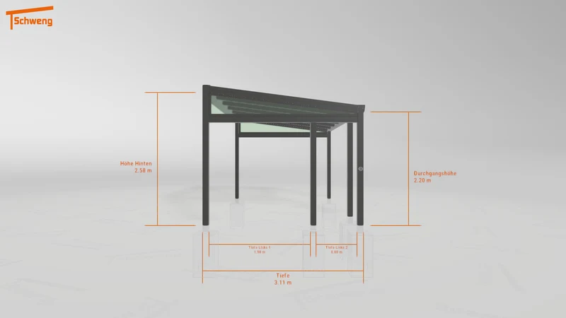 #DE Schweng Terrassenüberdachung S400 (ID w3y79g)