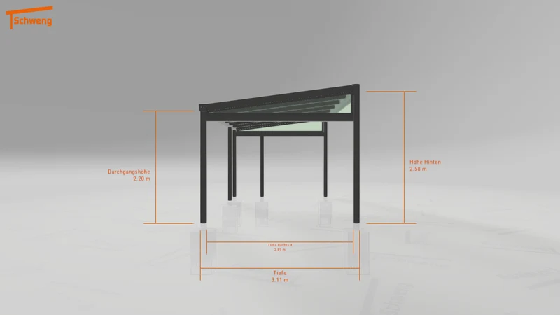 #DE Schweng Terrassenüberdachung S400 (ID w3y79g)