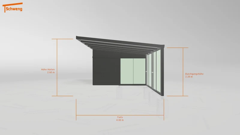 #DE Schweng Terrassenüberdachung S400 (ID 5m9nkz)