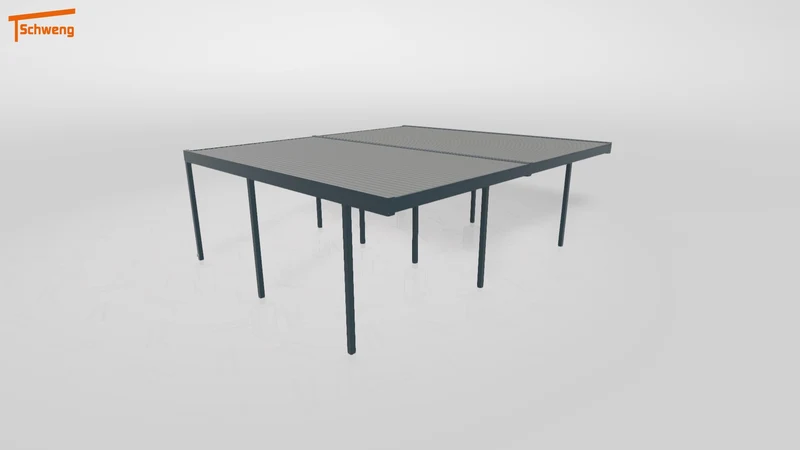 #DE Schweng Flachdachcarport C600 (ID bkj93v)