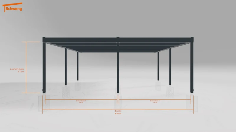 #DE Schweng Flachdachcarport C600 (ID bkj93v)