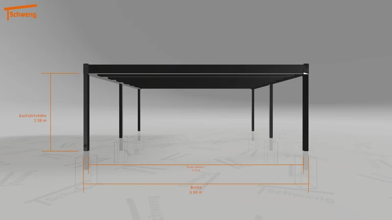 #DE Schweng Flachdachcarport C600 (ID qd24z4) #MTG
