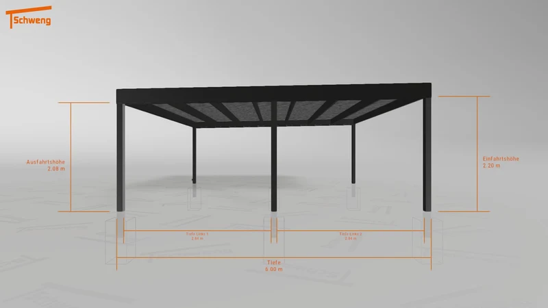 #DE Schweng Flachdachcarport C600 (ID qd24z4) #MTG