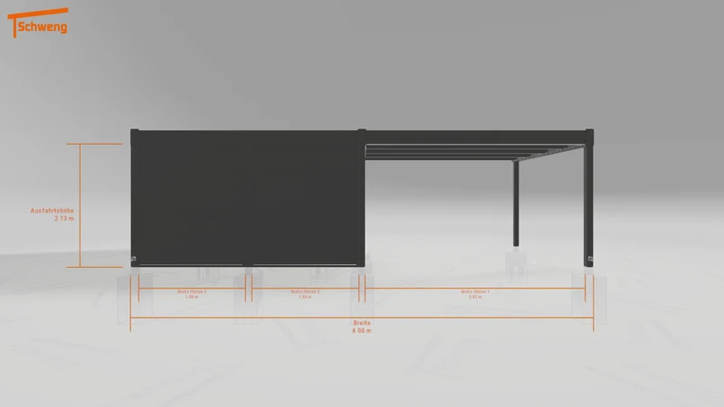 #DE Schweng Flachdachcarport C600 (ID zbxpqd)