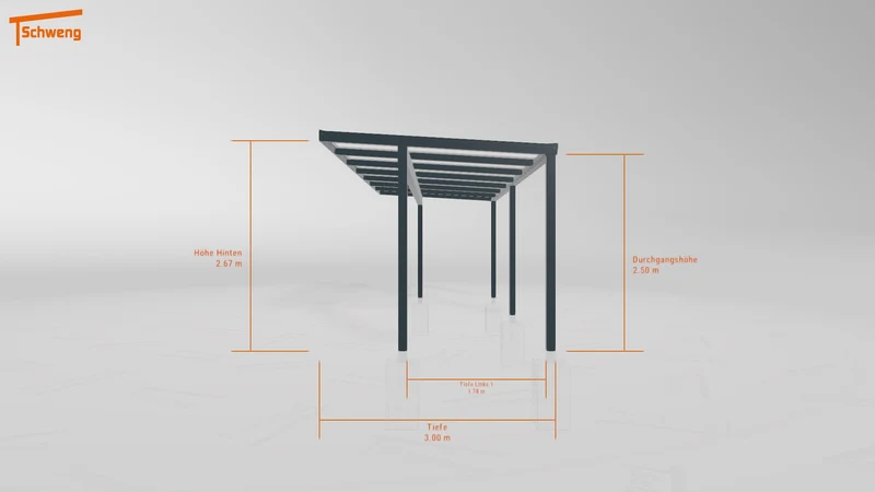 #DE Schweng Pultdachcarport S400 (ID 42vmbv) #MTG