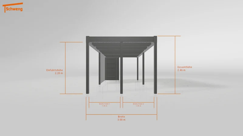 #DE Schweng Flachdachcarport C600 (ID k2r7xz) #MTG