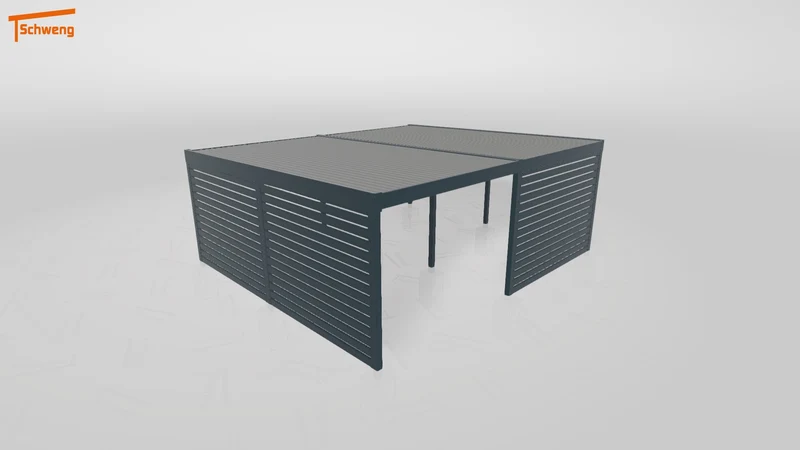 #DE Schweng Flachdachcarport C600+ (ID 9wxbm4)