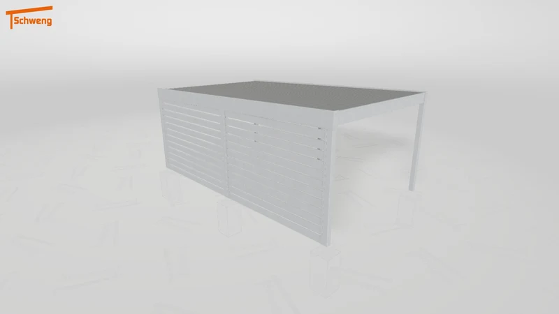 #DE Schweng Flachdachcarport C600 (ID ygn9d3)