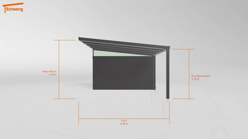 #DE Schweng Terrassenüberdachung S400 (ID k2rq7g)