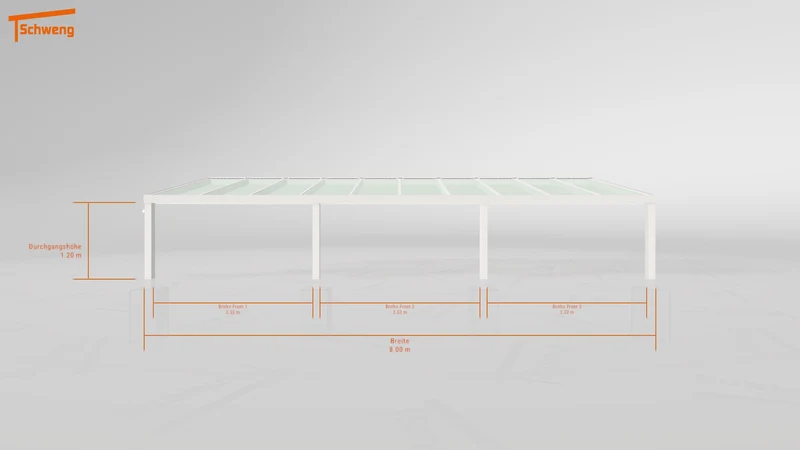 #DE Schweng Terrassenüberdachung S350 (ID 775g3g)