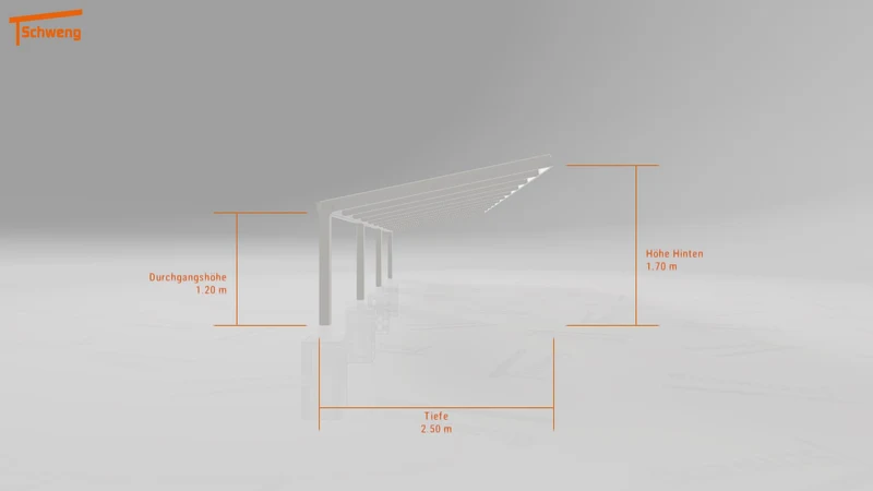 #DE Schweng Terrassenüberdachung S350 (ID 775g3g)