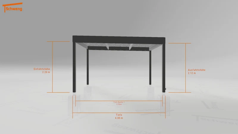 #AT Schweng Flachdachcarport C600 (ID qd2378) #MTG