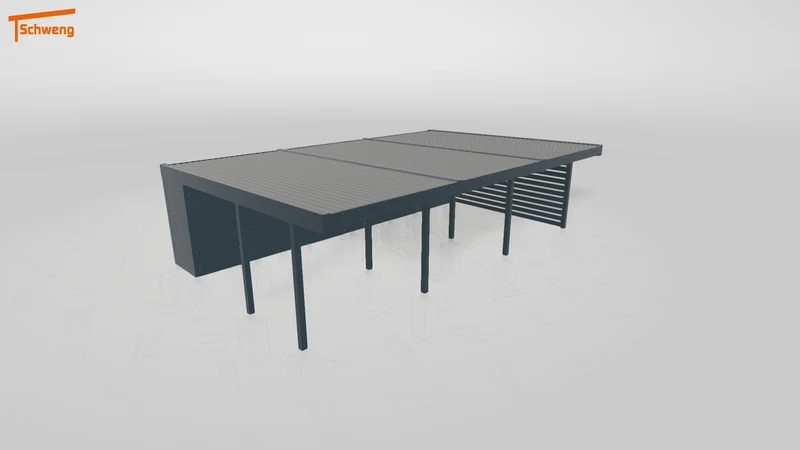 #DE Schweng Flachdachcarport C600+ (ID pbq34z) #MTG
