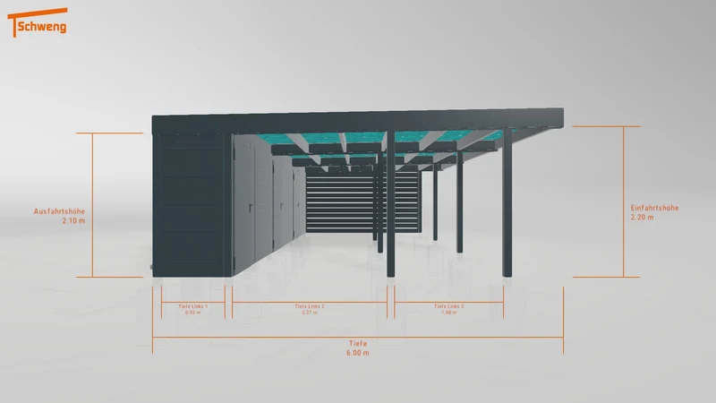 #DE Schweng Flachdachcarport C600+ (ID pbq34z) #MTG
