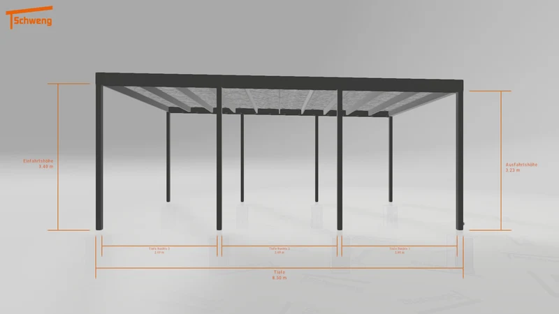#DE Schweng Flachdachcarport C600 (ID 42vnx9) #MTG