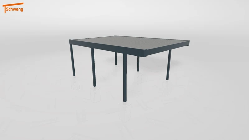 #DE Schweng Flachdachcarport C600+ (ID 8574j7) #MTG