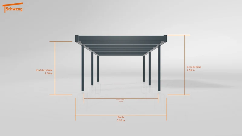 #DE Schweng Flachdachcarport C600+ (ID 8574j7) #MTG