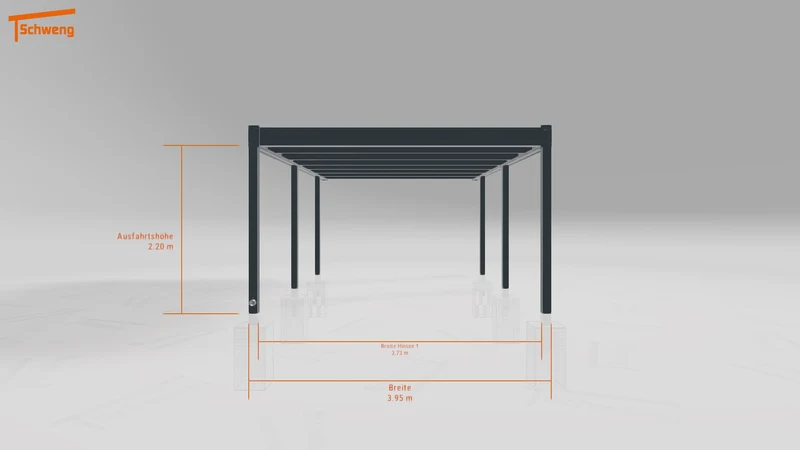 #DE Schweng Flachdachcarport C600+ (ID 8574j7) #MTG