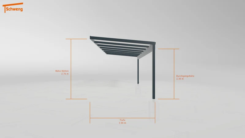 #DE Schweng Terrassenüberdachung S350 (ID rjr37d)
