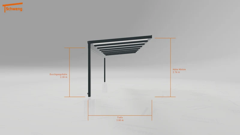 #DE Schweng Terrassenüberdachung S350 (ID rjr37d)