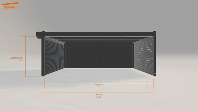 #DE Schweng Flachdachcarport C600 (ID mj54xw) #MTG