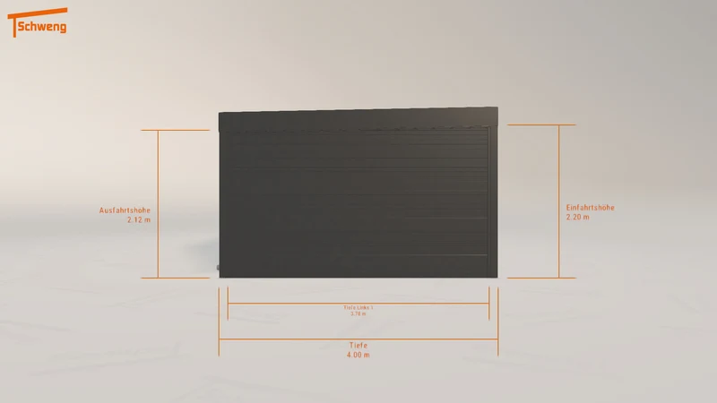 #DE Schweng Flachdachcarport C600 (ID mj54xw) #MTG