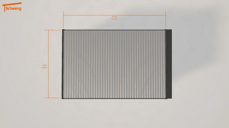 #DE Schweng Flachdachcarport C600 (ID mj54xw) #MTG
