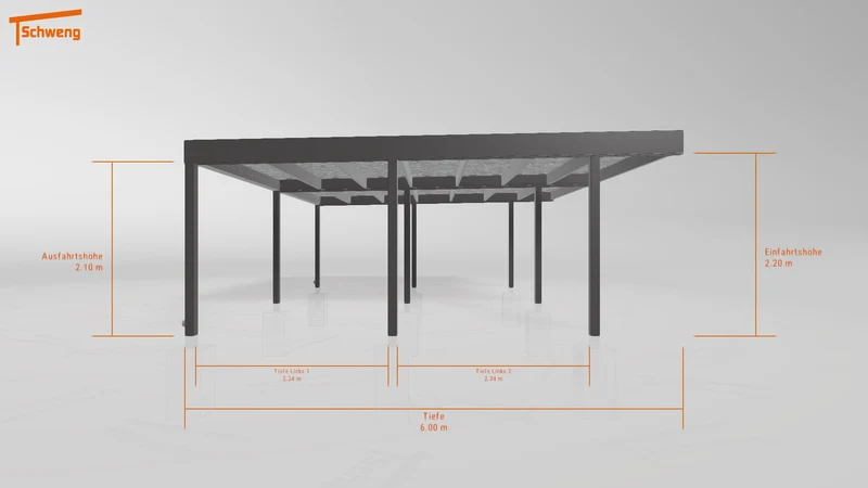 #DE Schweng Flachdachcarport C600 (ID n54n3r)