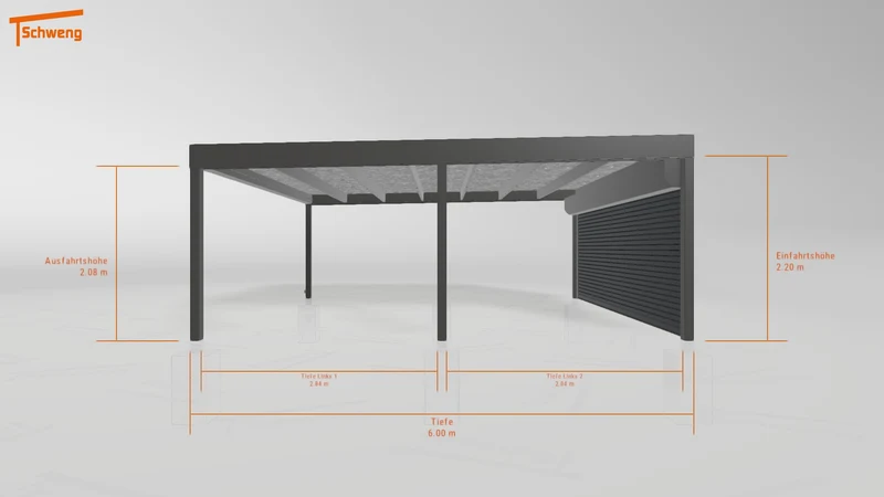 #CH Schweng Flachdachcarport C600 (ID v49kgb)