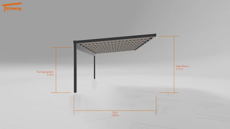 #DE Schweng Terrassenüberdachung S400 (ID yg78zk)