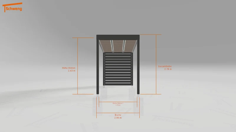 #DE Schweng Terrassenüberdachung S400 (ID 775q27)