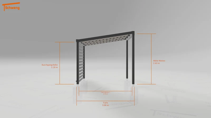 #DE Schweng Terrassenüberdachung S400 (ID 775q27)